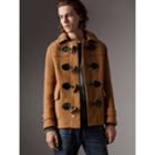 Burberry Burberry The Plymouth Duffle Coat, Size: 40, Beige