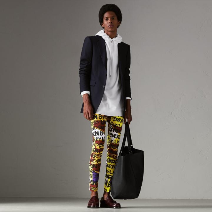 Burberry Burberry Graffiti Print Leggings