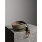 Burberry Burberry Grainy Leather Belt, Size: 100, Green