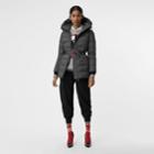 Burberry Burberry Down-filled Hooded Puffer Coat, Size: M, Grey