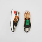 Burberry Burberry Animal Print And Vintage Check Sneakers, Size: 42, Beige