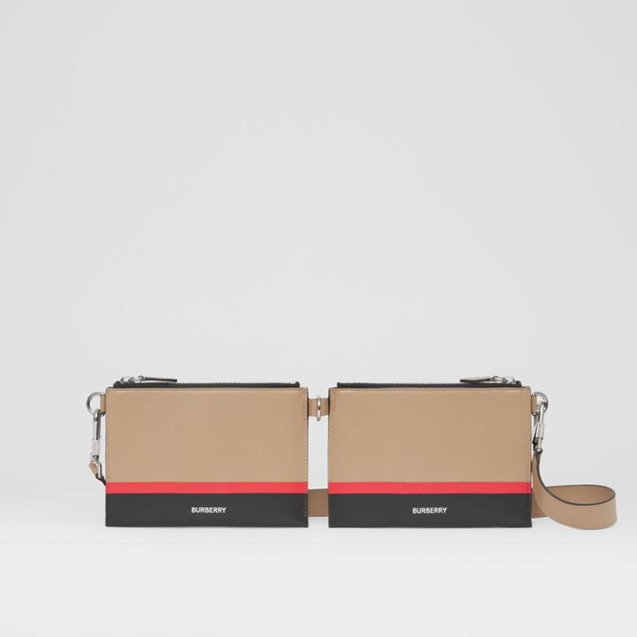 Burberry Burberry Stripe Print Link Pouch Crossbody Bag