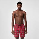Burberry Burberry Check Drawcord Swim Shorts, Size: L, Red