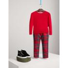Burberry Burberry Check Elbow Patch Cashmere Sweater, Size: 8y