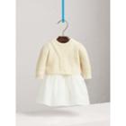 Burberry Burberry Knitted Cashmere And Tulle Dress, Size: 6m, White