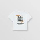 Burberry Burberry Childrens Vintage Polaroid Print Cotton T-shirt, Size: 18m, White