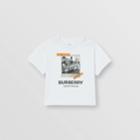 Burberry Burberry Childrens Vintage Polaroid Print Cotton T-shirt, Size: 18m, White