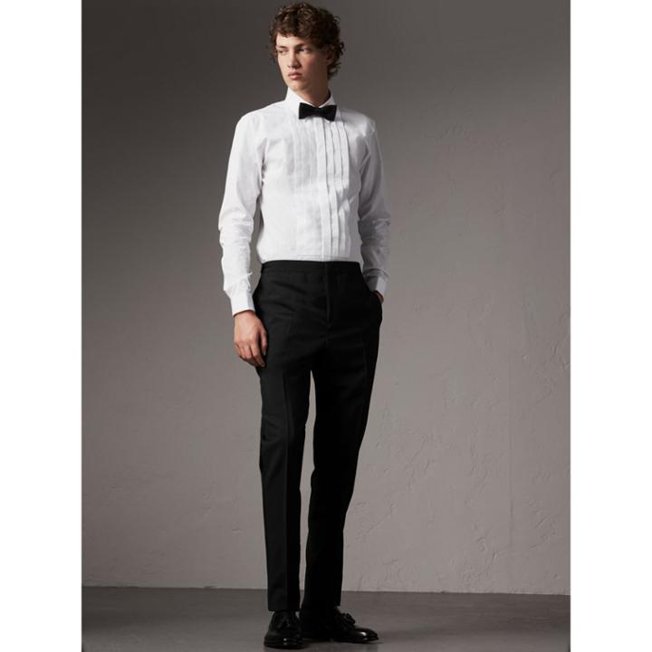 Burberry Burberry Slim Fit Cotton Poplin Dress Shirt, Size: 17.5, White