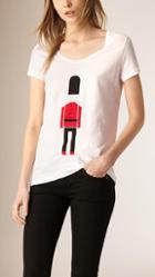 Burberry The Guardsman Graphic Cotton T-shirt