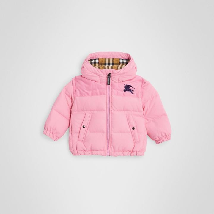 Burberry Burberry Childrens Down-filled Hooded Puffer Jacket, Size: 2y, Pink