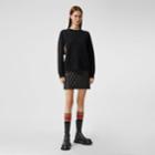 Burberry Burberry Monogram Motif Cashmere Blend Sweater, Black