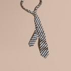 Burberry Slim Cut Graphic Print Silk Tie