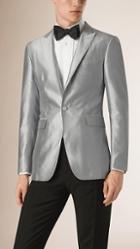 Burberry Slim Fit Silk Full-canvas Evening Jacket