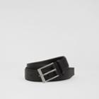 Burberry Burberry Grainy Leather Belt, Size: 105, Black
