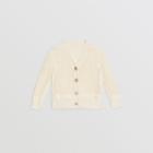 Burberry Burberry Childrens Open Knit Cotton V-neck Cardigan, Size: 14y, White
