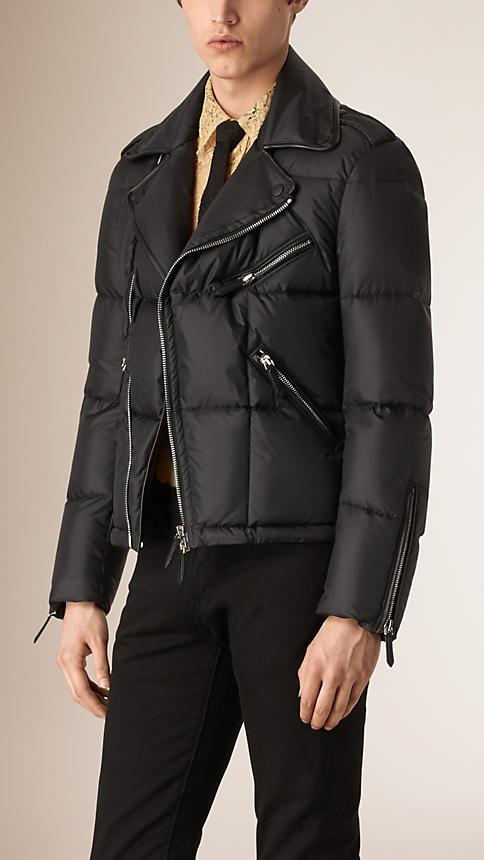 Burberry Down Quilted Biker Jacket
