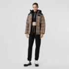 Burberry Burberry Vintage Check Recycled Polyester Puffer Jacket, Size: M, Beige