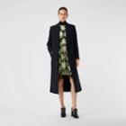 Burberry Burberry Short-sleeve Embroidered Tulle Dress, Size: 04, Yellow
