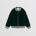 Burberry Burberry Childrens Stripe Trim Velour Track Top, Size: 12y, Green