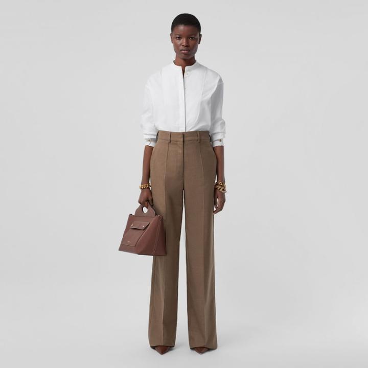 Burberry Burberry Monogram Motif Cotton Oversized Shirt, Size: 08