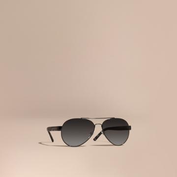 Burberry Burberry Aviator Sunglasses, Black