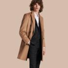 Burberry Burberry Double-breasted Tailored Cashmere Coat, Size: 50, Brown
