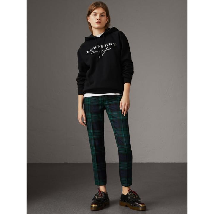 Burberry Burberry Embroidered Hooded Sweatshirt, Size: Xs