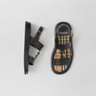 Burberry Burberry Chain-link Detail Leather Sandals, Size: 36, Black