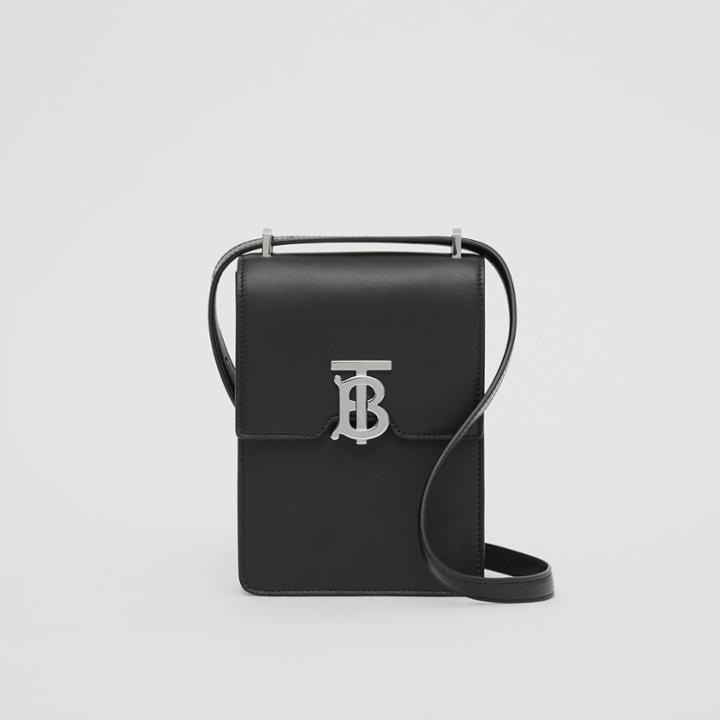 Burberry Burberry Leather Robin Bag, Black