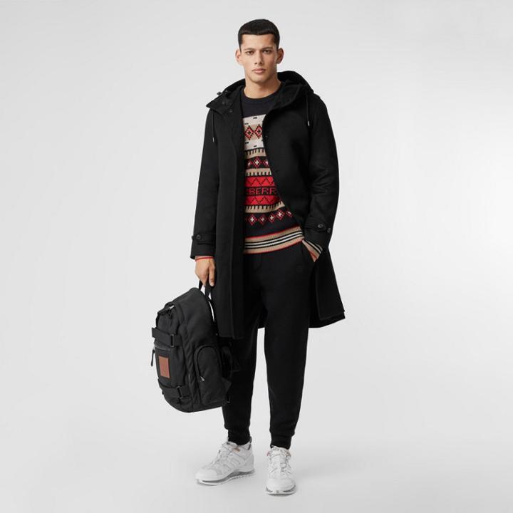 Burberry Burberry Double-faced Cashmere Hooded Coat, Size: 46, Black