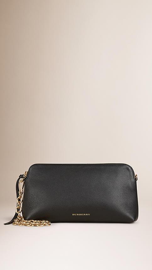 Burberry Grainy Leather Clutch Bag