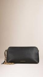 Burberry Grainy Leather Clutch Bag