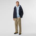 Burberry Burberry Detachable Hood Nylon Twill Jacket, Size: 34, Blue