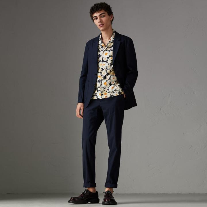 Burberry Burberry Short-sleeve Daisy Print Cotton Utility Shirt