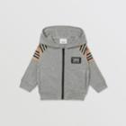 Burberry Burberry Childrens Icon Stripe Panel Cotton Hooded Top, Size: 2y