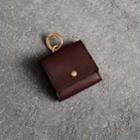 Burberry Burberry Small Square Leather Coin Case Charm, Red