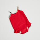 Burberry Burberry Check Detail One-piece Swimsuit, Size: 2y, Red