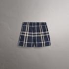 Burberry Burberry Check Twill Cotton Boxer Shorts, Size: M, Blue