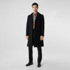 Burberry Burberry Button Detail Wool Cashmere Tailored Coat, Size: 56