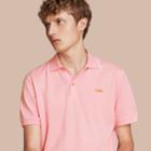 Burberry Burberry Tipped Cotton Piqu Polo Shirt, Pink