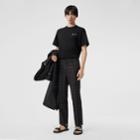 Burberry Burberry Classic Fit Check Wool Tailored Trousers, Size: 40, Grey