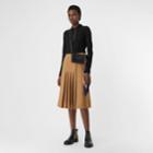 Burberry Burberry Long-sleeve Check Placket Cotton Piqu Polo Shirt, Black