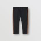 Burberry Burberry Childrens Icon Stripe Detail Cotton Chinos, Size: 12m, Black