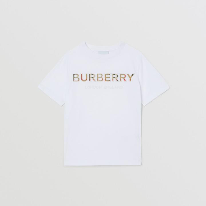 Burberry Burberry Childrens Embroidered Logo Cotton T-shirt, Size: 10y