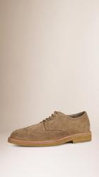 Burberry Suede Wingtip Brogues