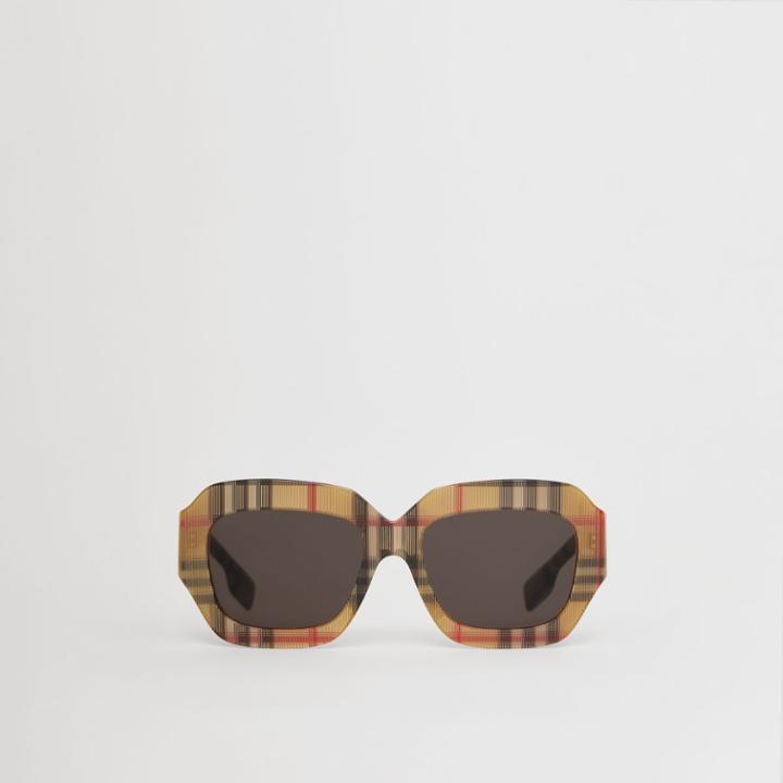 Burberry Burberry Vintage Check Square Frame Sunglasses