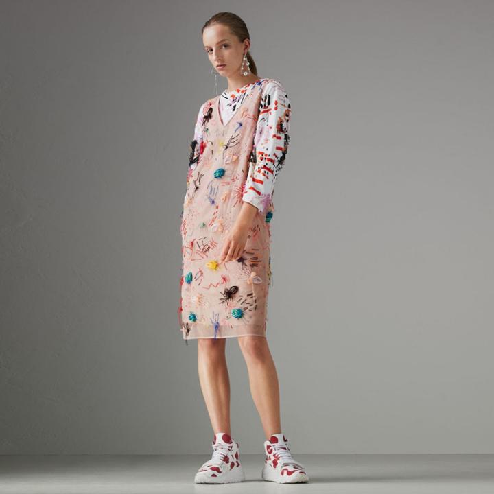 Burberry Burberry Embellished Sleeveless Dress, Size: 00