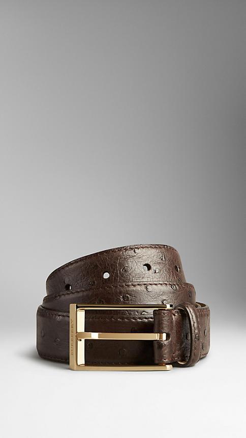 Burberry Ostrich Leather Belt