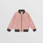 Burberry Burberry Childrens Monogram Print Nylon Bomber Jacket, Size: 10y, Red