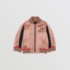 Burberry Burberry Childrens Deer Motif Sateen Bomber Jacket, Size: 12m, Pink